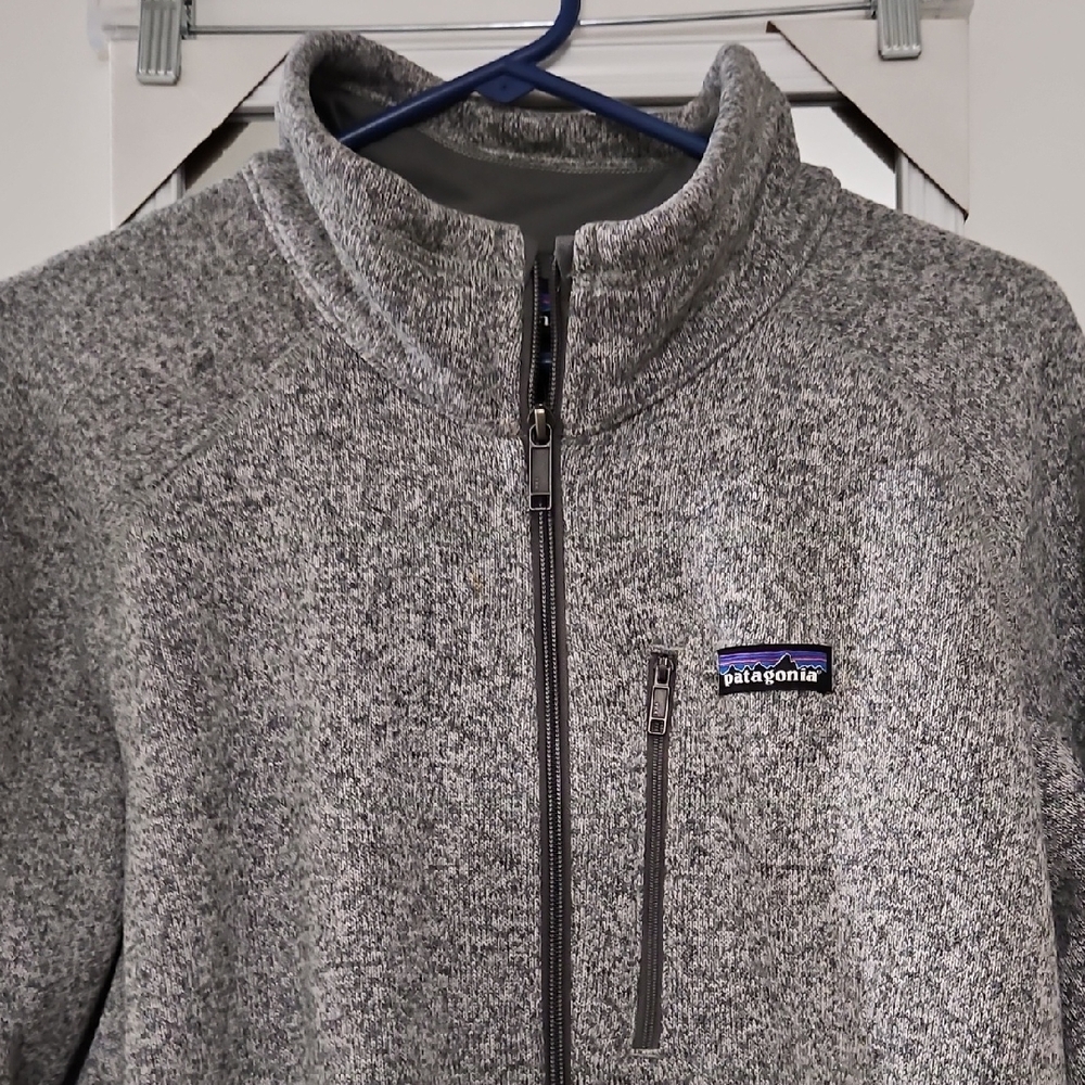 Patagonia Heathered Gray Zip-Up Specialty Modelo Jacket